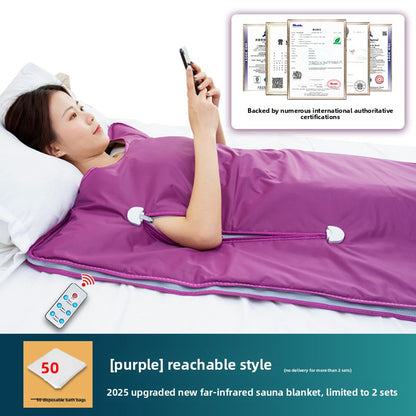 Far-infrared Seabuckthorn Cold and Moisture Dispelling Instrument Sauna Blanket Yuezi Khan Household Beauty Salon Whole Body Acid and Sweating Blanket