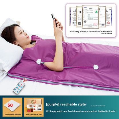 Far-infrared Seabuckthorn Cold and Moisture Dispelling Instrument Sauna Blanket Yuezi Khan Household Beauty Salon Whole Body Acid and Sweating Blanket