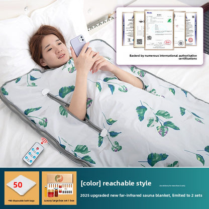 Far-infrared Seabuckthorn Cold and Moisture Dispelling Instrument Sauna Blanket Yuezi Khan Household Beauty Salon Whole Body Acid and Sweating Blanket