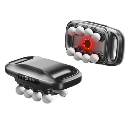 Fascia gun multi-head massager for back and waist relaxation