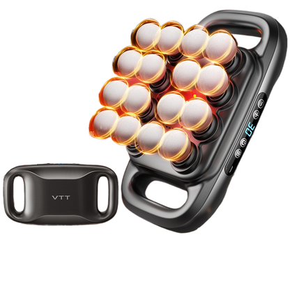 Fascia gun multi-head massager for back and waist relaxation