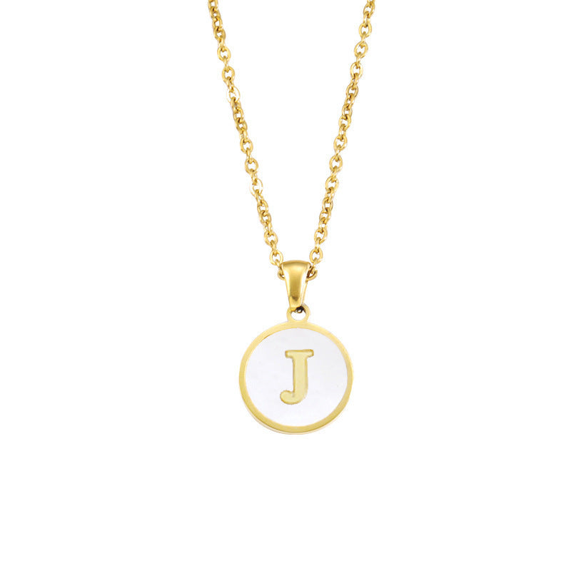 Fashion Alphabet Letter Pendant Necklace