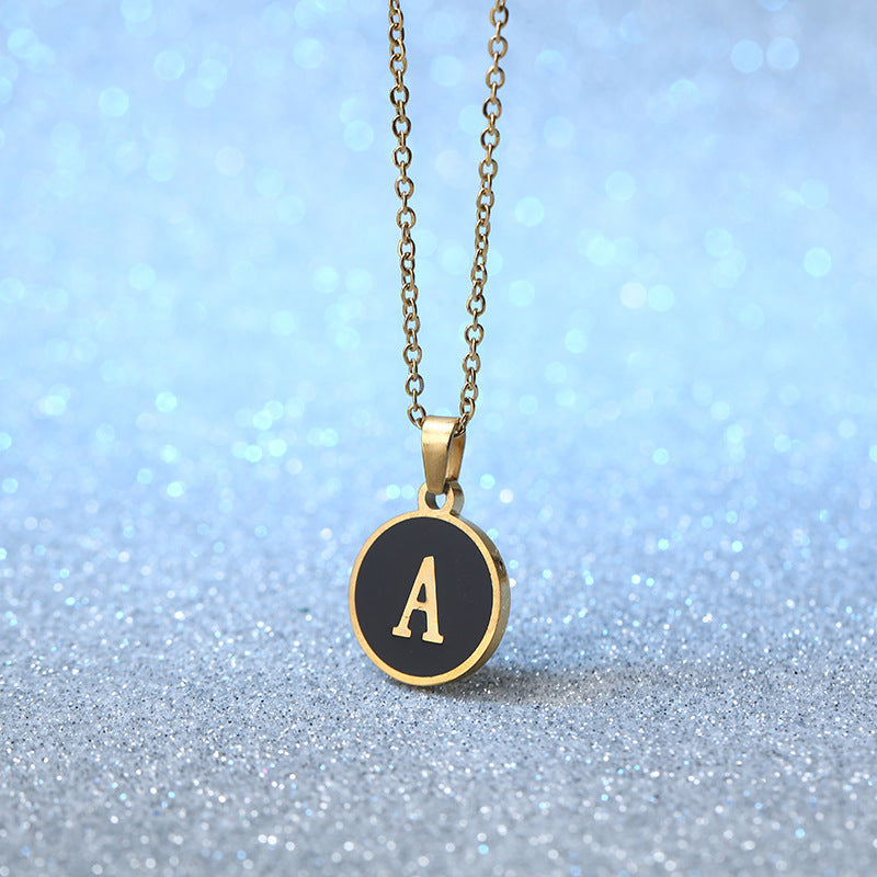 Fashion Alphabet Letter Pendant Necklace