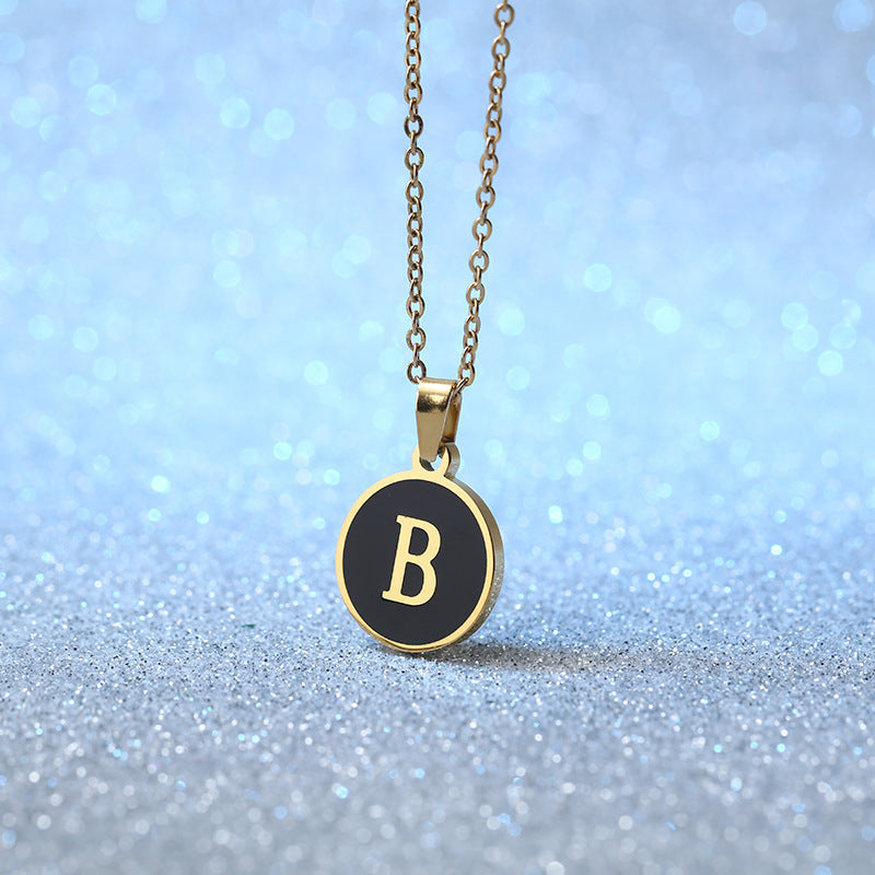 Fashion Alphabet Letter Pendant Necklace