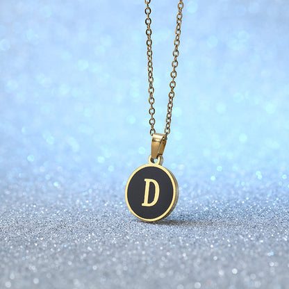 Fashion Alphabet Letter Pendant Necklace