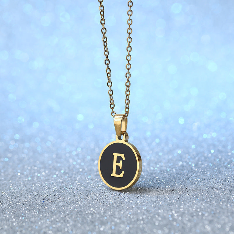 Fashion Alphabet Letter Pendant Necklace