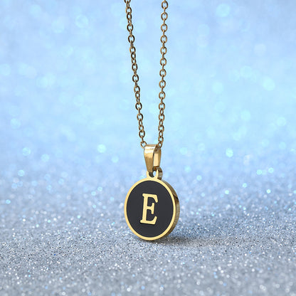 Fashion Alphabet Letter Pendant Necklace