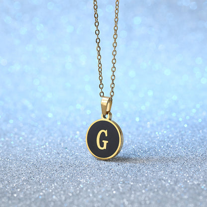 Fashion Alphabet Letter Pendant Necklace