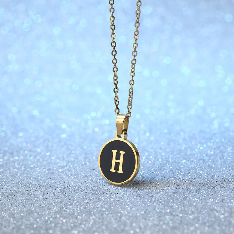 Fashion Alphabet Letter Pendant Necklace