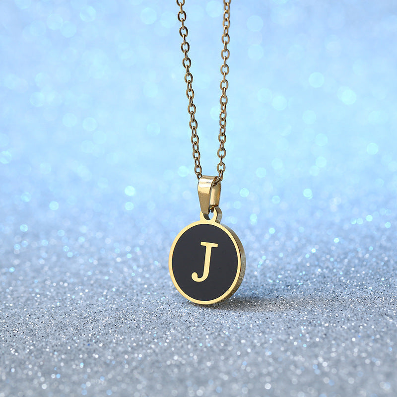 Fashion Alphabet Letter Pendant Necklace