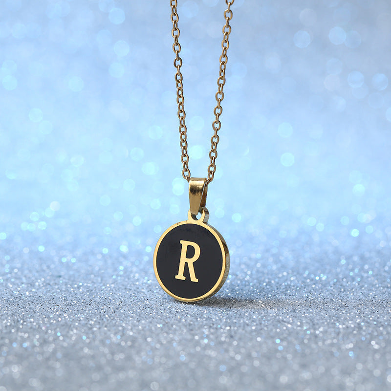 Fashion Alphabet Letter Pendant Necklace