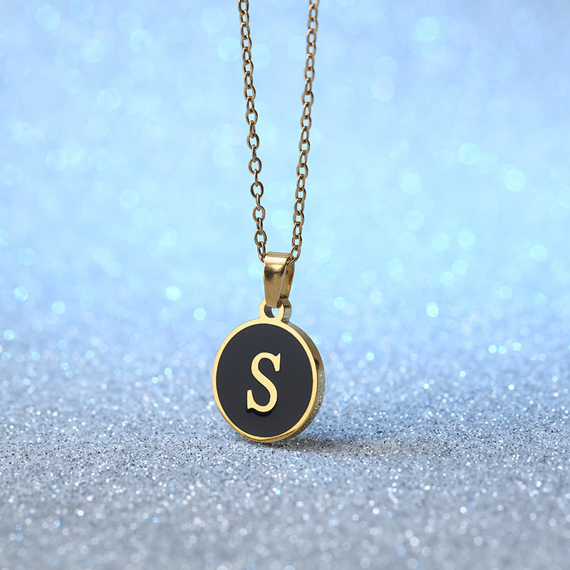 Fashion Alphabet Letter Pendant Necklace