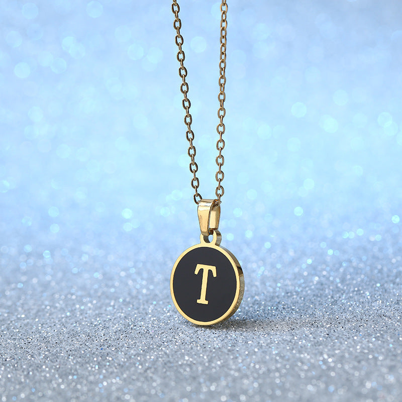 Fashion Alphabet Letter Pendant Necklace
