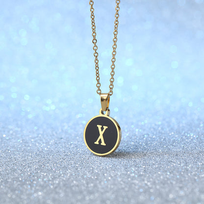 Fashion Alphabet Letter Pendant Necklace