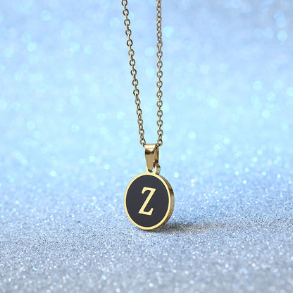 Fashion Alphabet Letter Pendant Necklace