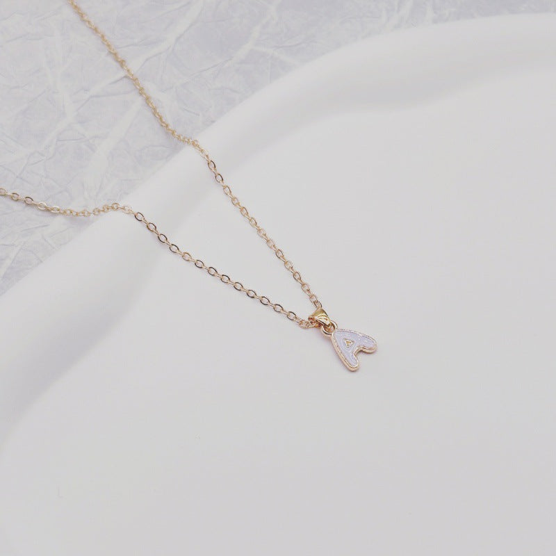 Fashion Alphabet Letter Pendant Necklace