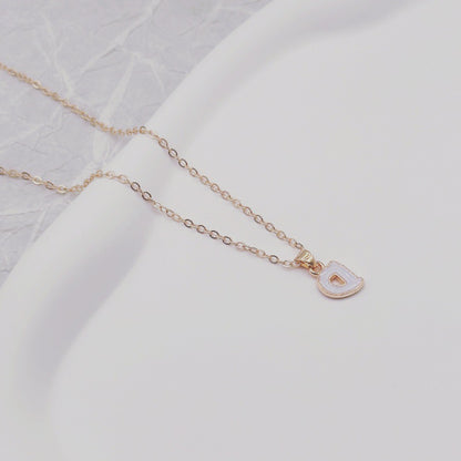 Fashion Alphabet Letter Pendant Necklace