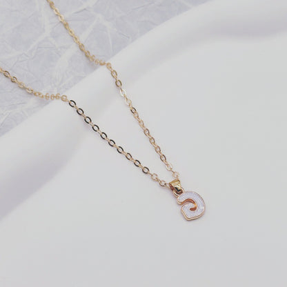 Fashion Alphabet Letter Pendant Necklace