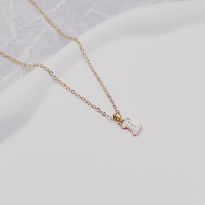 Fashion Alphabet Letter Pendant Necklace