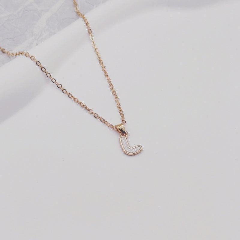 Fashion Alphabet Letter Pendant Necklace