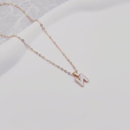 Fashion Alphabet Letter Pendant Necklace