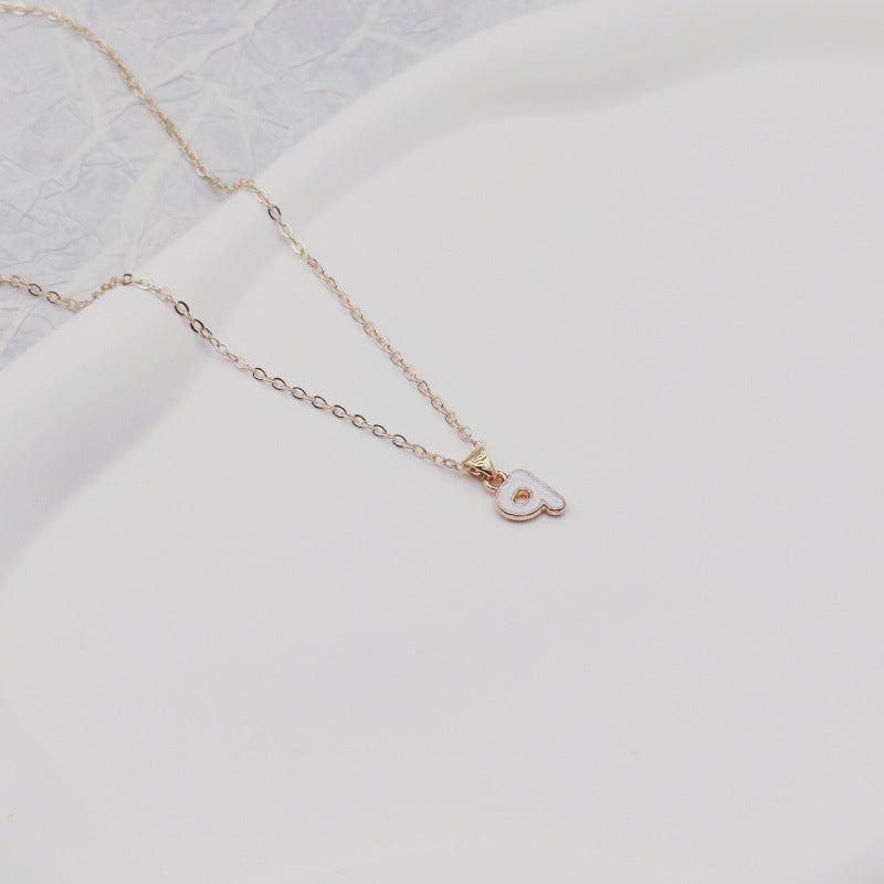 Fashion Alphabet Letter Pendant Necklace