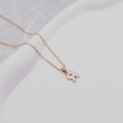Fashion Alphabet Letter Pendant Necklace