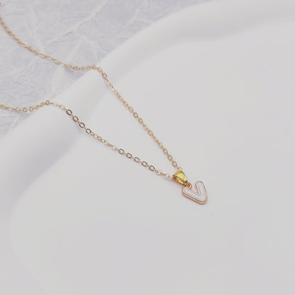 Fashion Alphabet Letter Pendant Necklace
