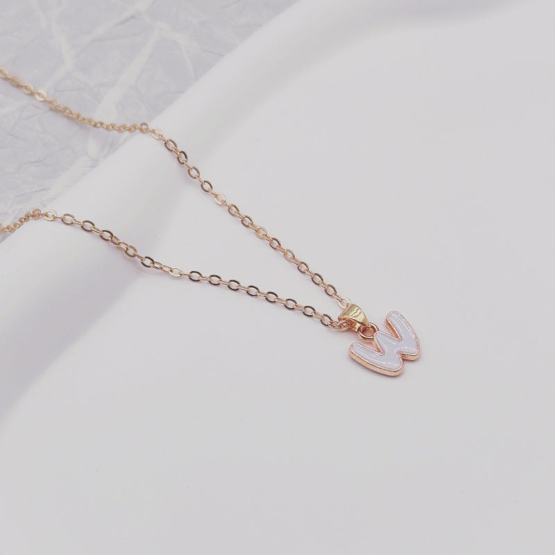 Fashion Alphabet Letter Pendant Necklace