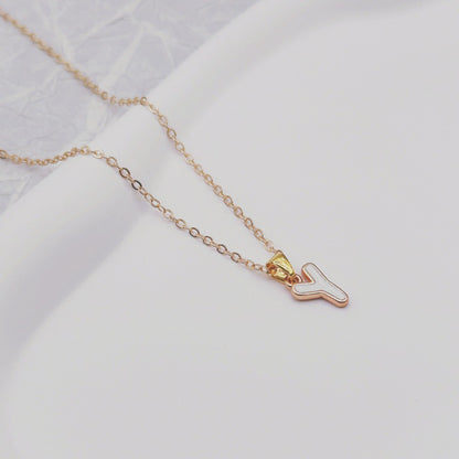 Fashion Alphabet Letter Pendant Necklace