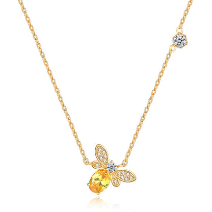 Fashion Bee Pendant Necklace with Adjustable Chain