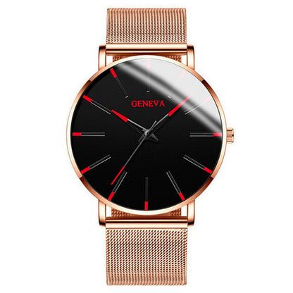 Fashion blue needle men's watch