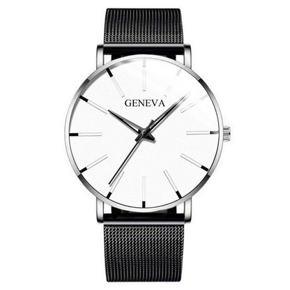 Fashion blue needle men's watch