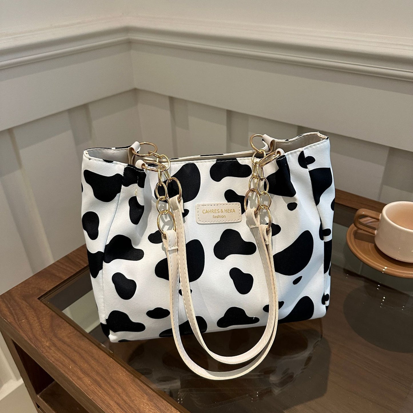 Fashion Canvas Tote Bag with Butterfly Design