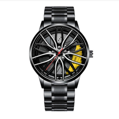 Fashion Casual Quartz Watch for Men with Leather/Steel Strap
