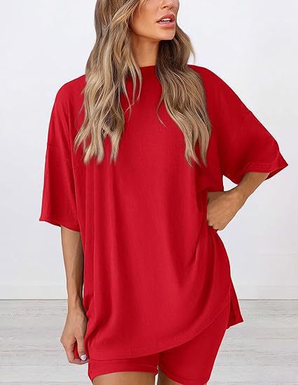 Fashion Casual Suit Solid Color Loose Pajamas