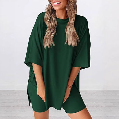 Fashion Casual Suit Solid Color Loose Pajamas