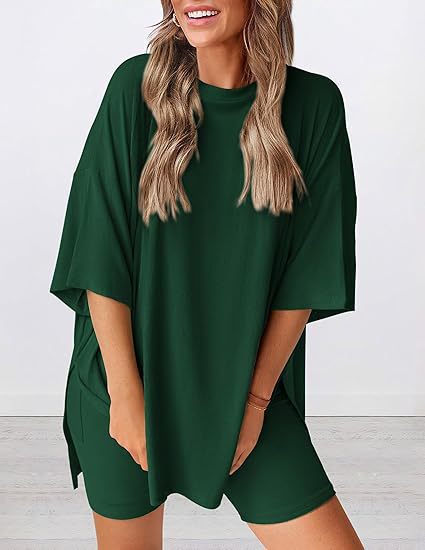 Fashion Casual Suit Solid Color Loose Pajamas
