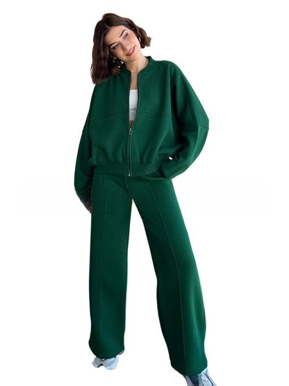 Fashion Casual Zipper Cardigan Pants