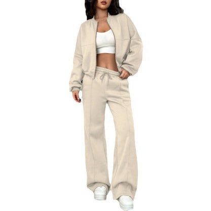 Fashion Casual Zipper Cardigan Pants