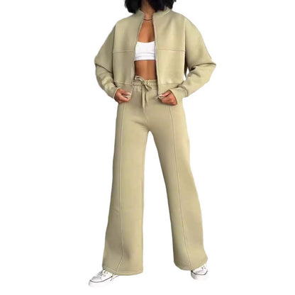 Fashion Casual Zipper Cardigan Pants