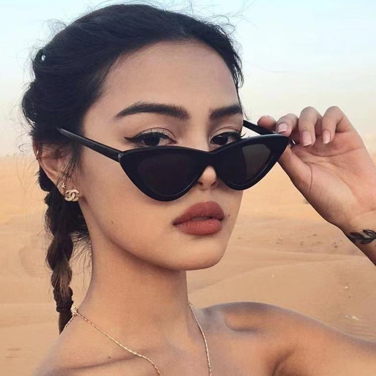 Fashion Cat-Eye Triangle Sunglasses with UV Protection