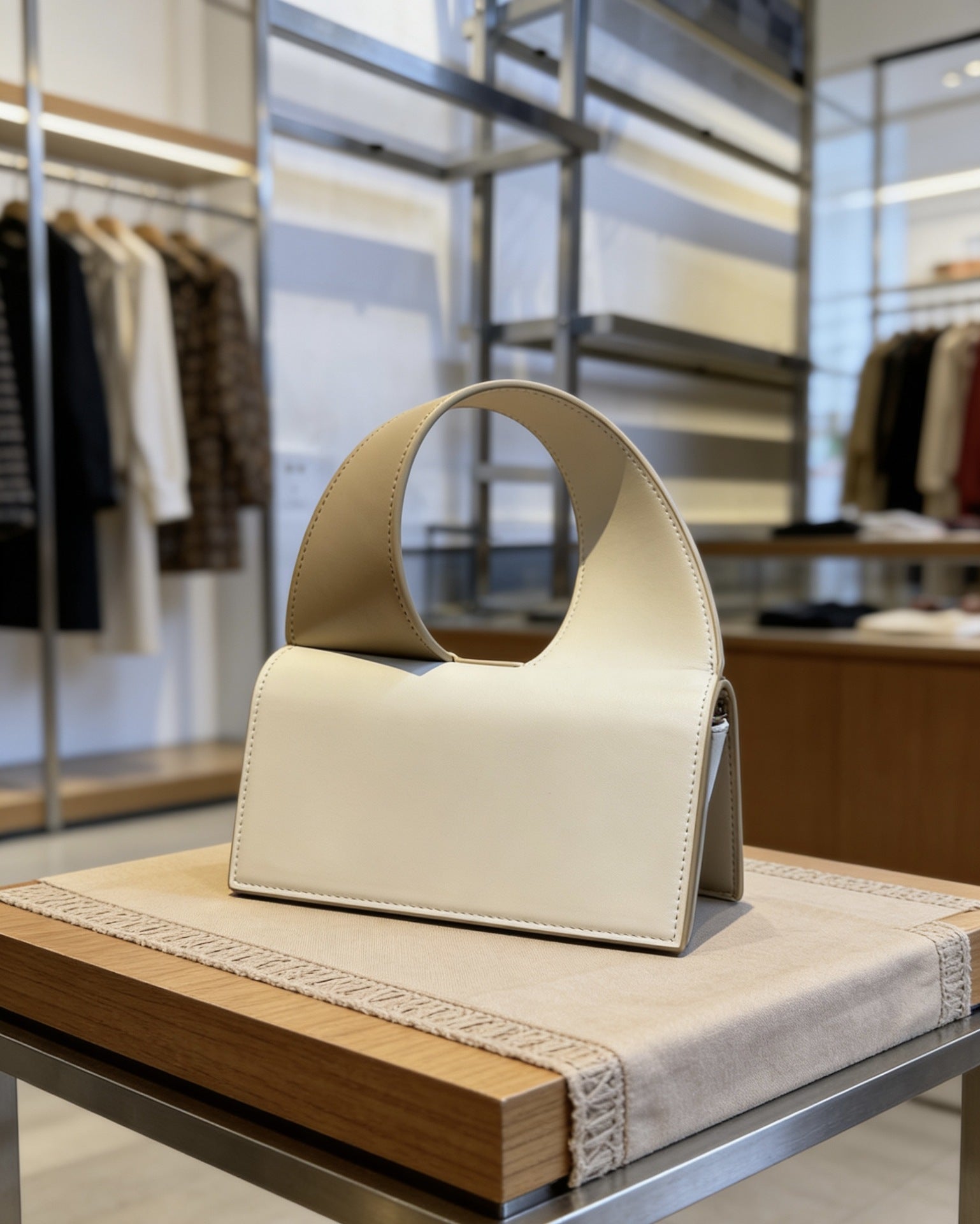 Fashion Contrast Color Shoulder Bag
