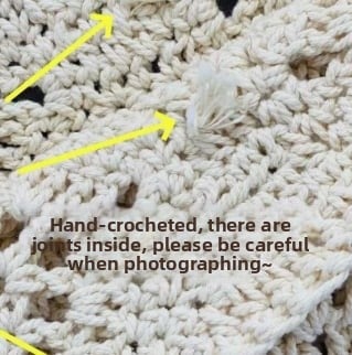 Fashion Cotton Woven Fishing Net Handbag (Small/Large)