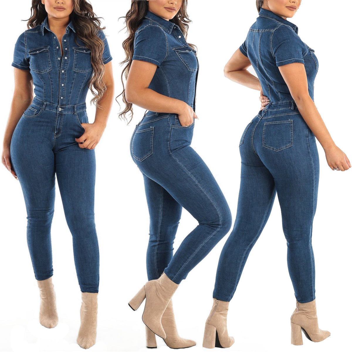 Fashion Denim Jumpsuit for Women