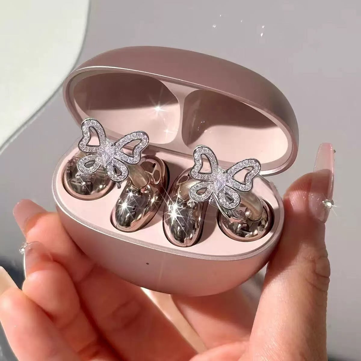 Fashion Diamond Earphone Clip Accessories