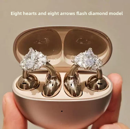 Fashion Diamond Earphone Clip Accessories