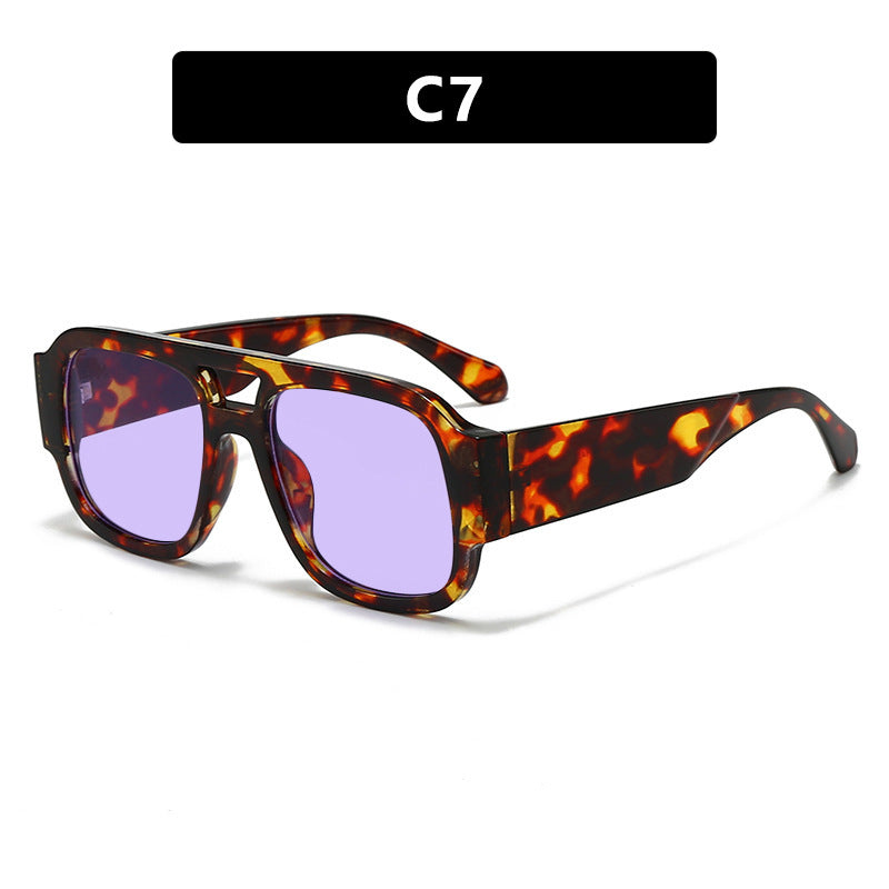 Fashion Double Bridge Sunglasses UV Protection Women