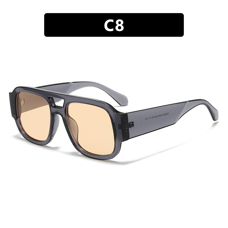 Fashion Double Bridge Sunglasses UV Protection Women