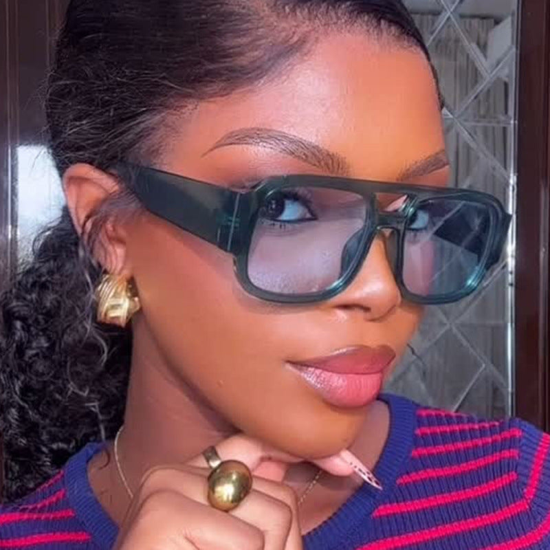 Fashion Double Bridge Sunglasses UV Protection Women